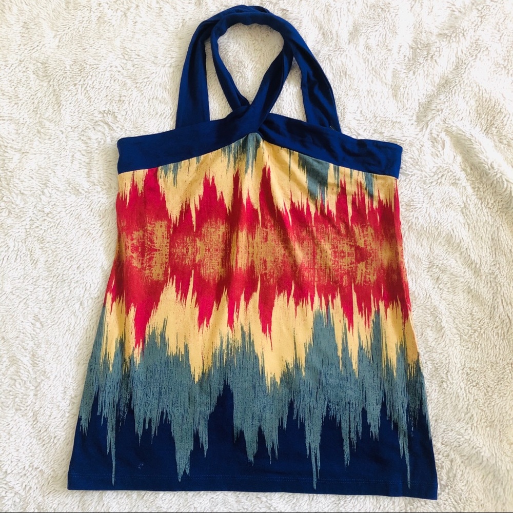 Multicolored 90's halter top